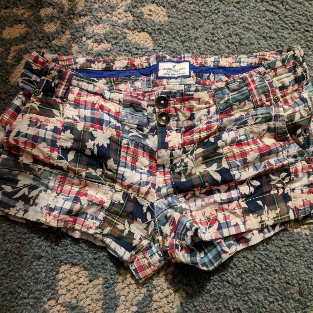 AE Plaid Shorts